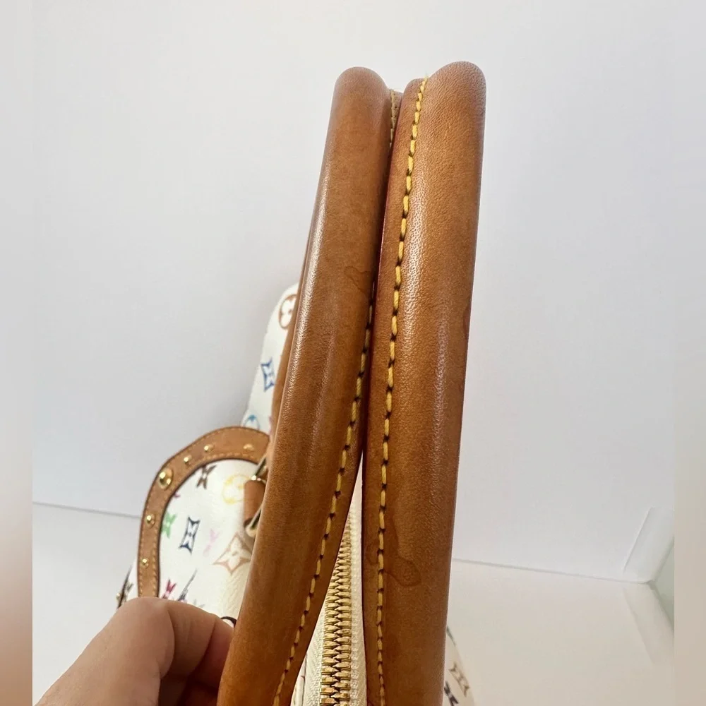 Vintage Louis Vuitton White Murakami Rita Bag - Limited Edition